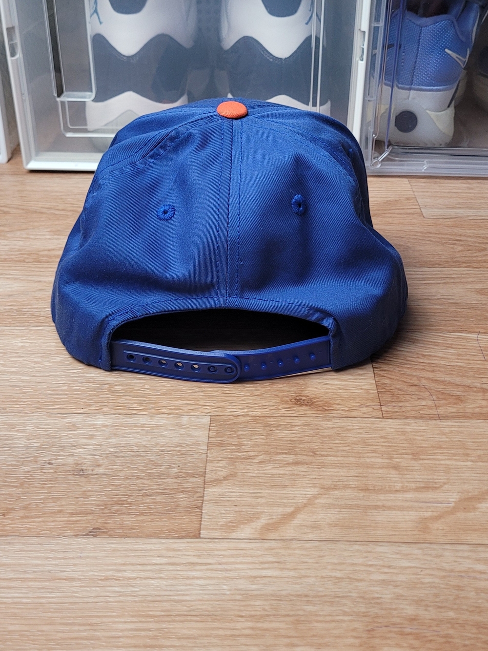 American Needle Mets Royal Blue Snapback Cap with Red Label - Picture 3 of 8